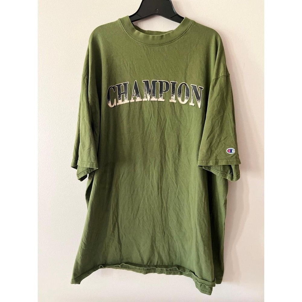 Champion Men's Tee Olive Green 3XLT
